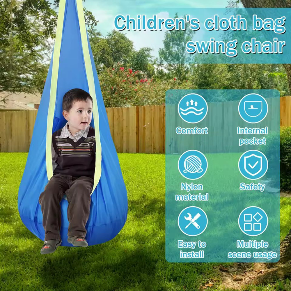 Kids Outdoor Swing Chair - Cadeira Suspensa Infantil em Nylon com