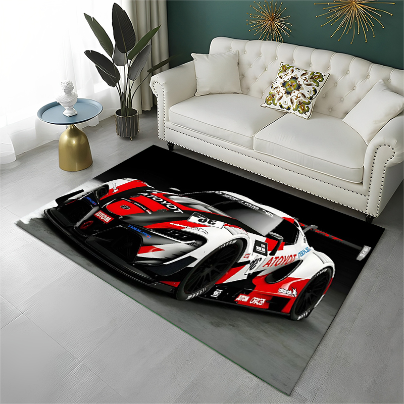 Kids Indoor Outdoor Cart - Tapete Antiderrapante Racing Car T-Toyoto para