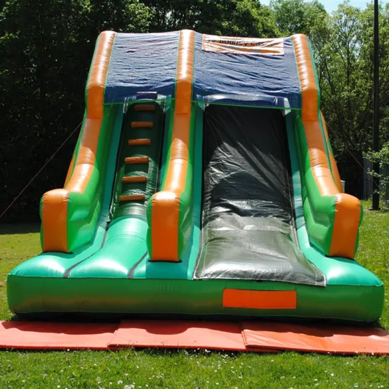 Kids Outdoor House With Slide - Slides de salto casa de salto