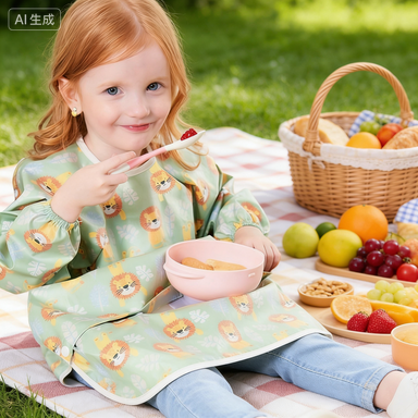 Kids Outdoor Water Table - Babador de Alimentação Impermeável para Bebês