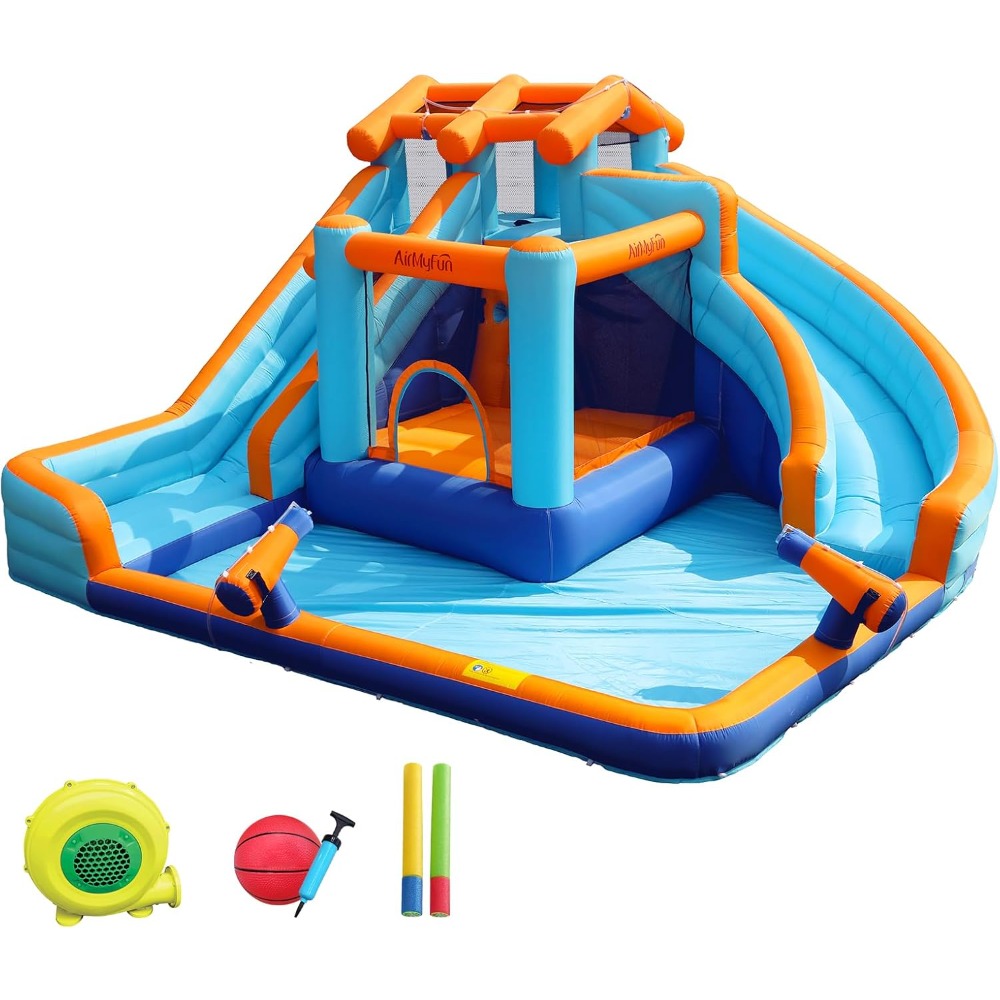 Kids Outdoor Bounce House - Grande Escorregador Aquático Casa de Pula