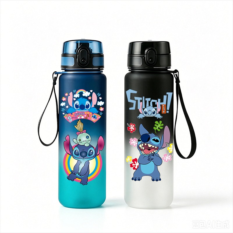 Kids Outdoor Kitchen - Garrafa de Água Anime Stitch 650ml