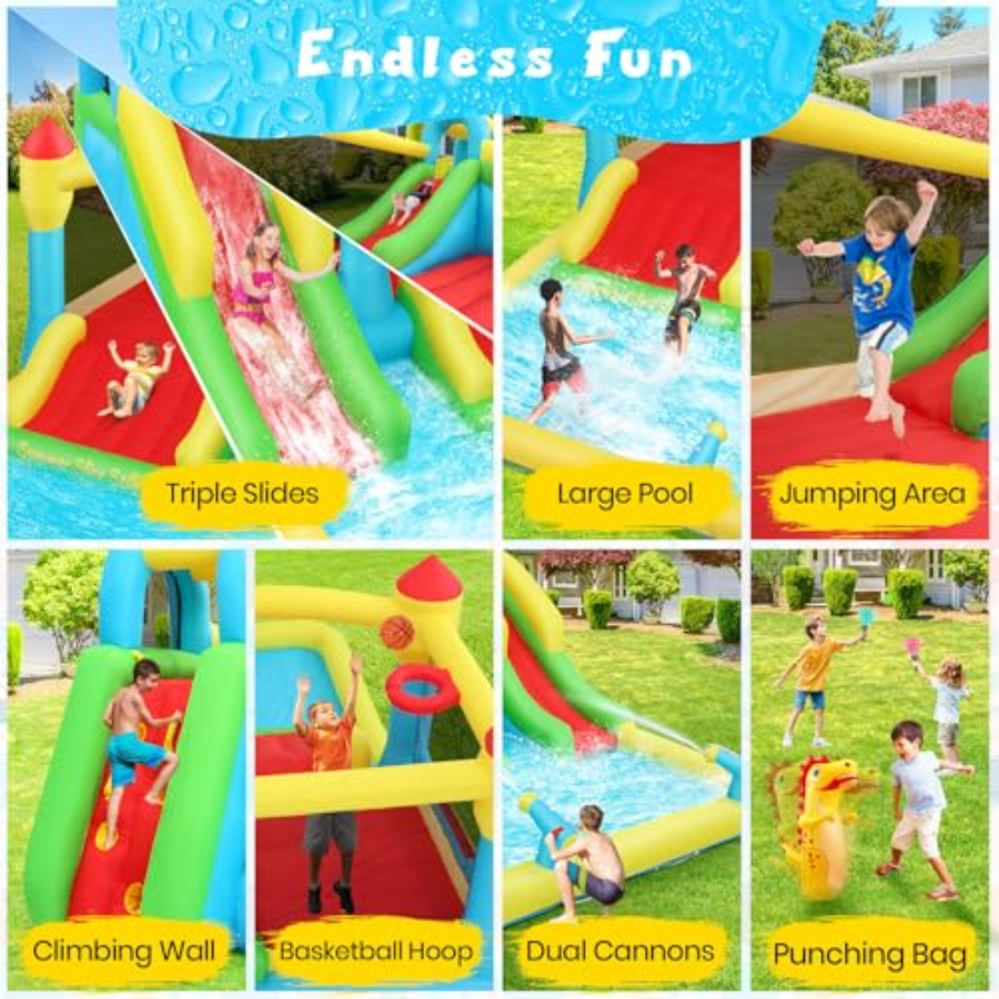 Castelo inflável aquático para - Kids Outdoor Bounce House avaliação e preço