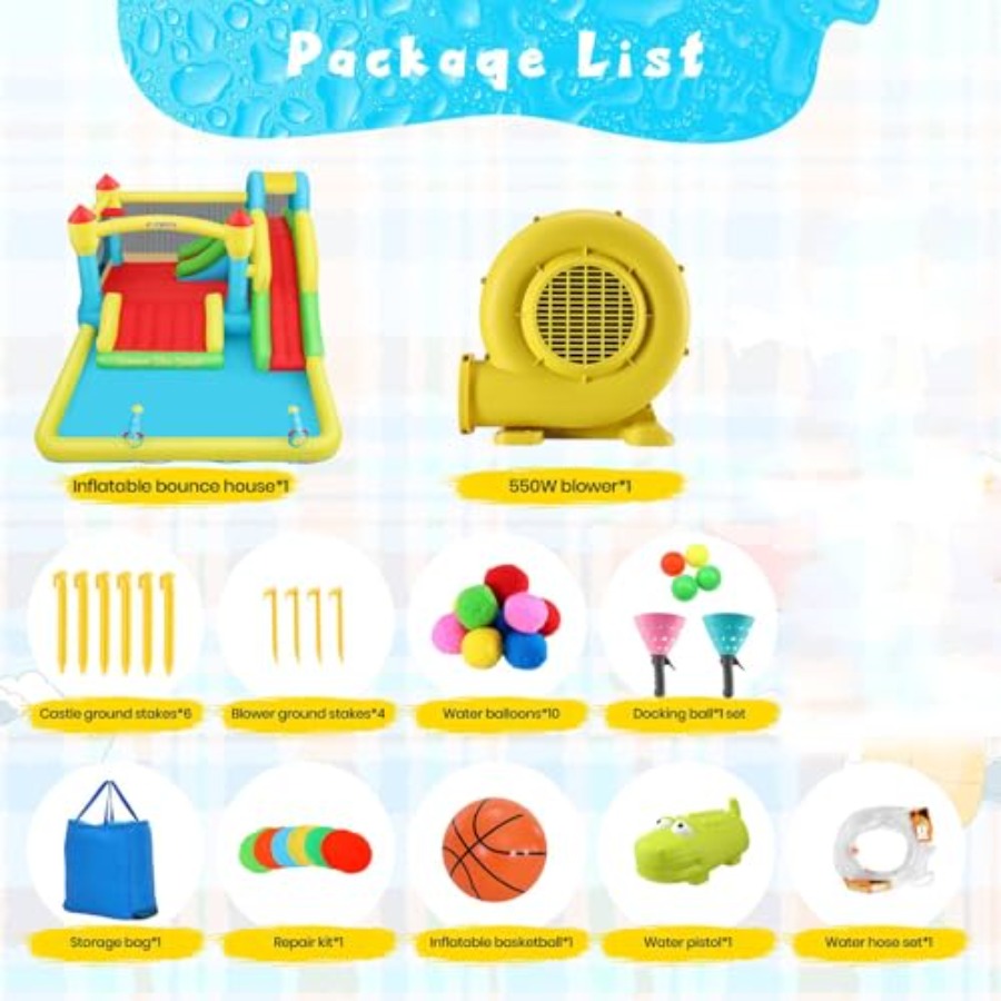 Castelo inflável aquático para - Kids Outdoor Bounce House avaliação e preço