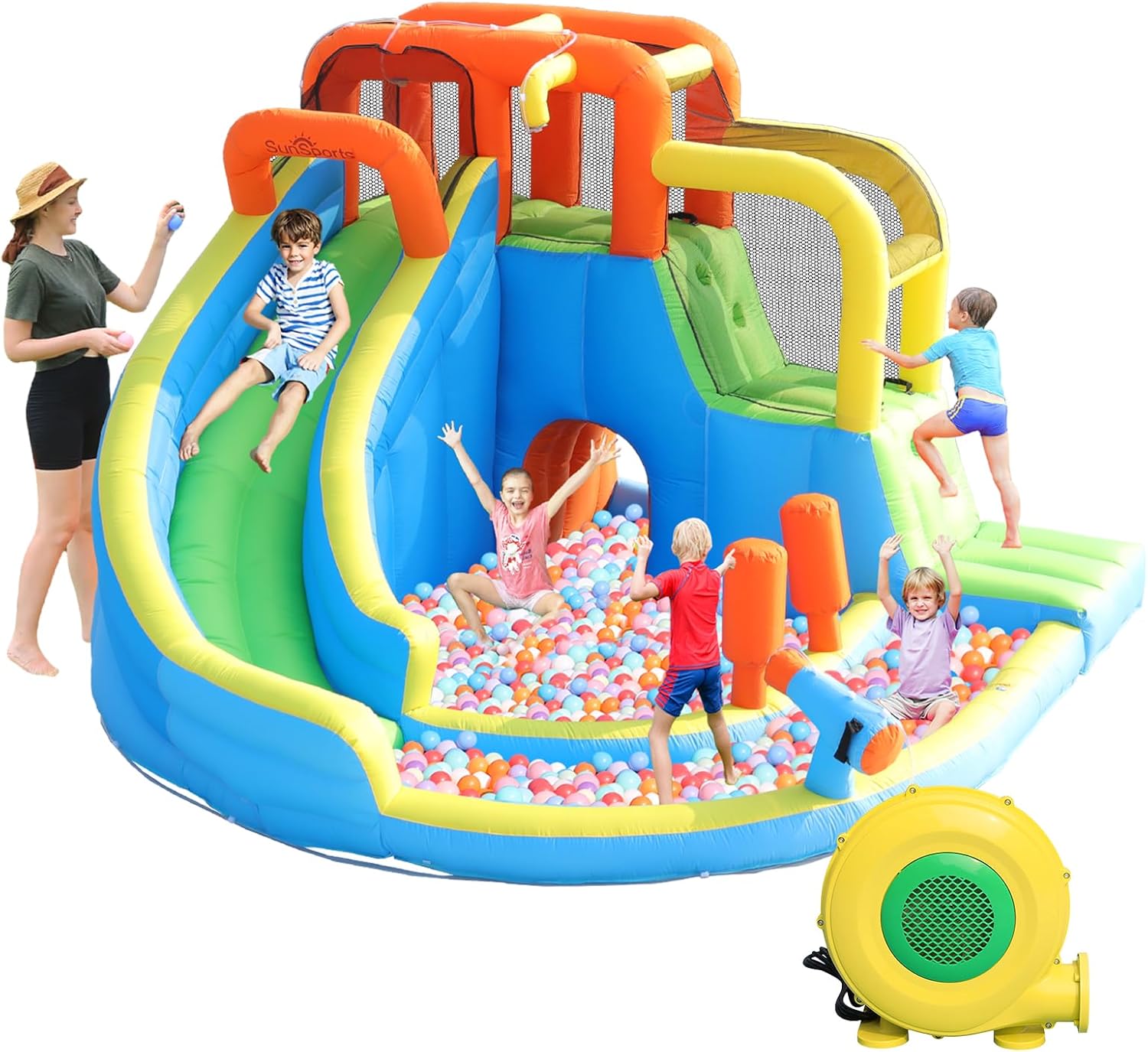 Escorregador Inflável para Cri - Kids Outdoor Bounce House avaliação e preço