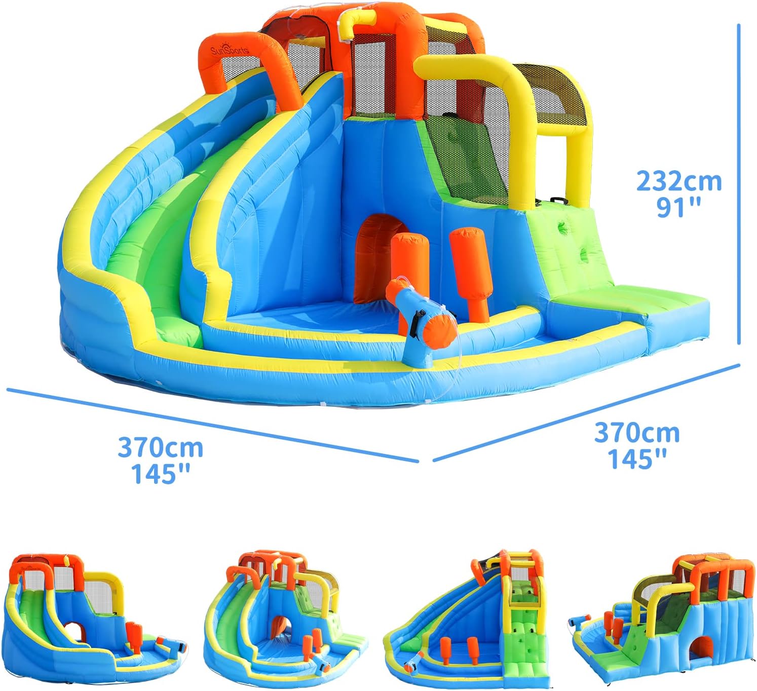 Escorregador Inflável para Cri - Kids Outdoor Bounce House avaliação e preço