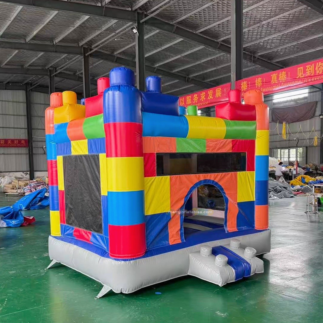 Crianças bounce house jumping  - Kids Outdoor House With Slide avaliação e preço