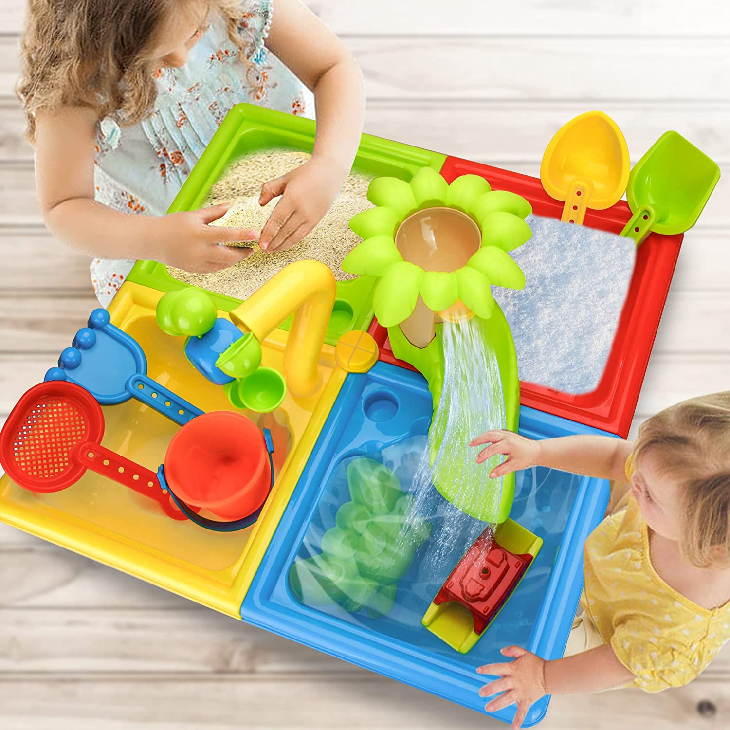 Mesa de praia e Sand Play Brin - Kids Outdoor Water Table avaliação e preço