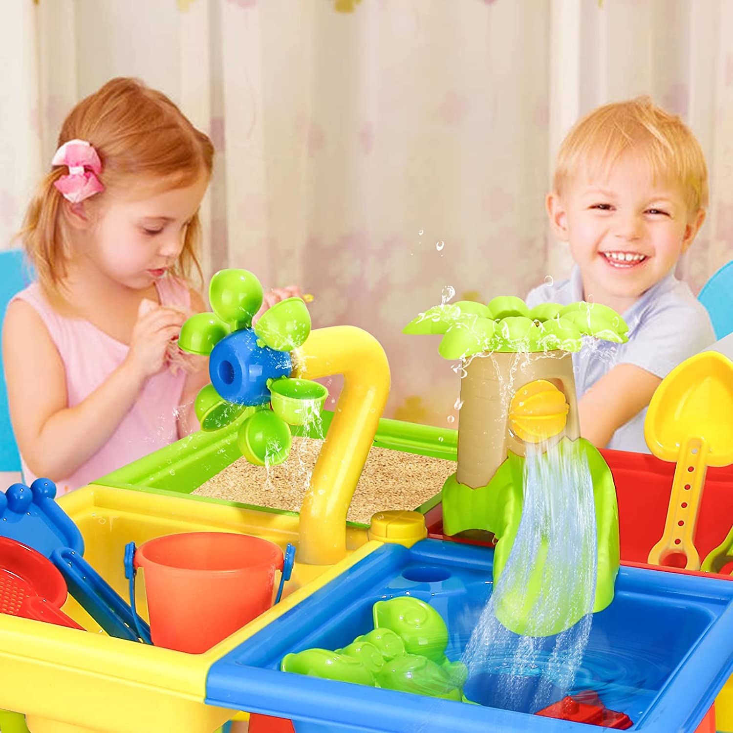 Mesa de praia e Sand Play Brin - Kids Outdoor Water Table avaliação e preço