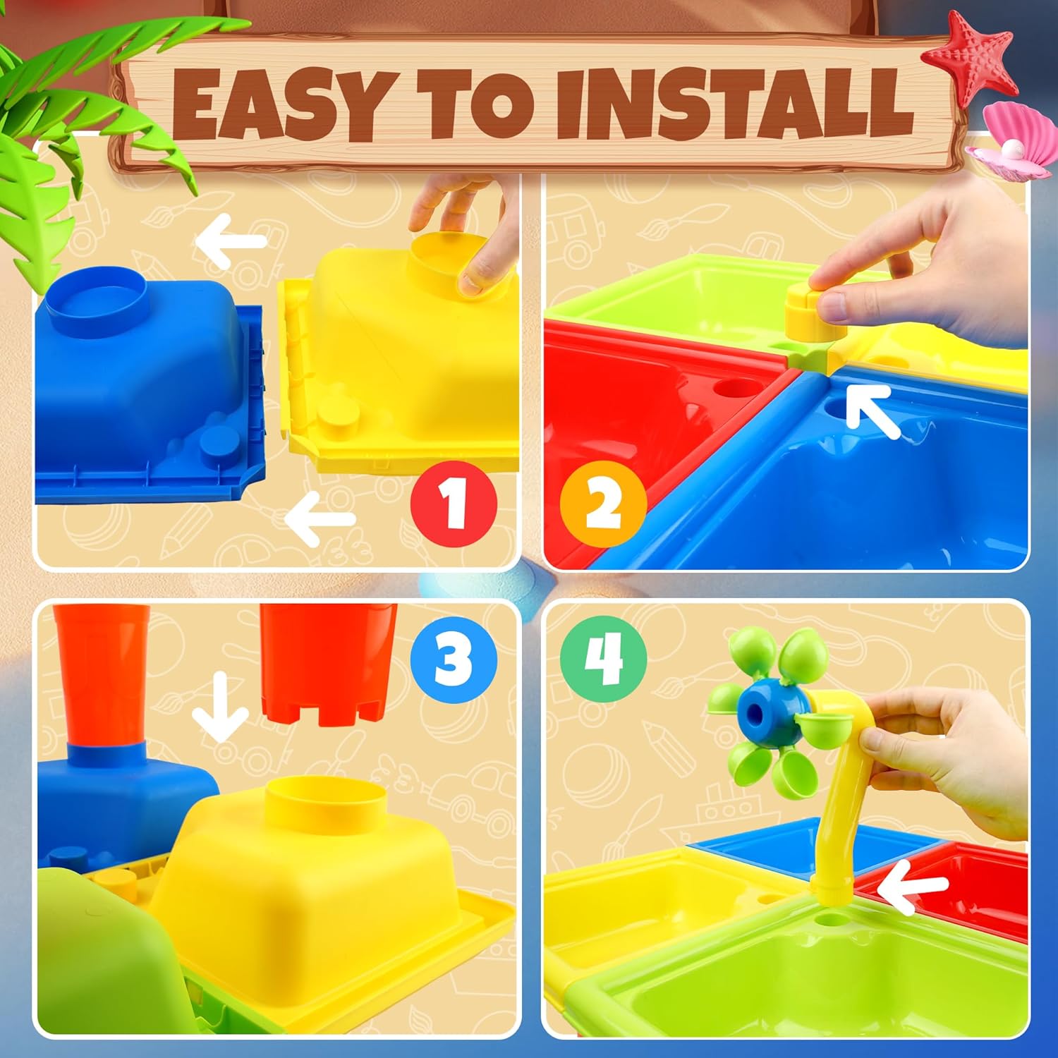 25 pçs mesa de água de verão p - Kids Outdoor Water Table avaliação e preço