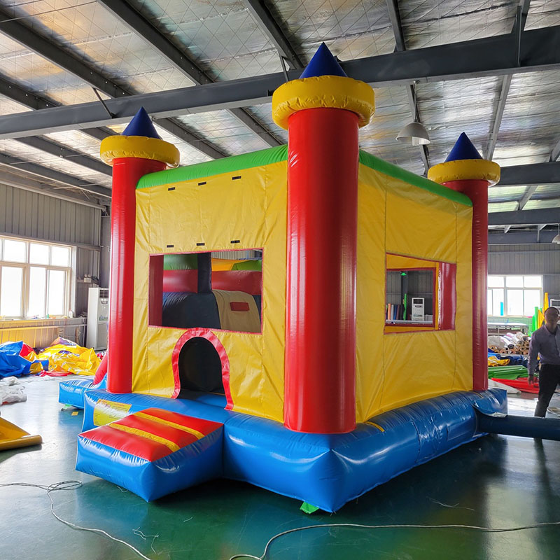 Casa de salto com slide, caste - Kids Outdoor House With Slide avaliação e preço