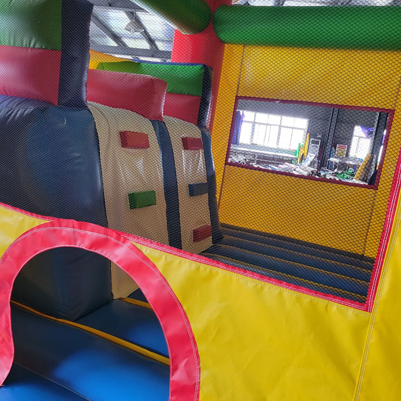 Casa de salto com slide, caste - Kids Outdoor House With Slide avaliação e preço