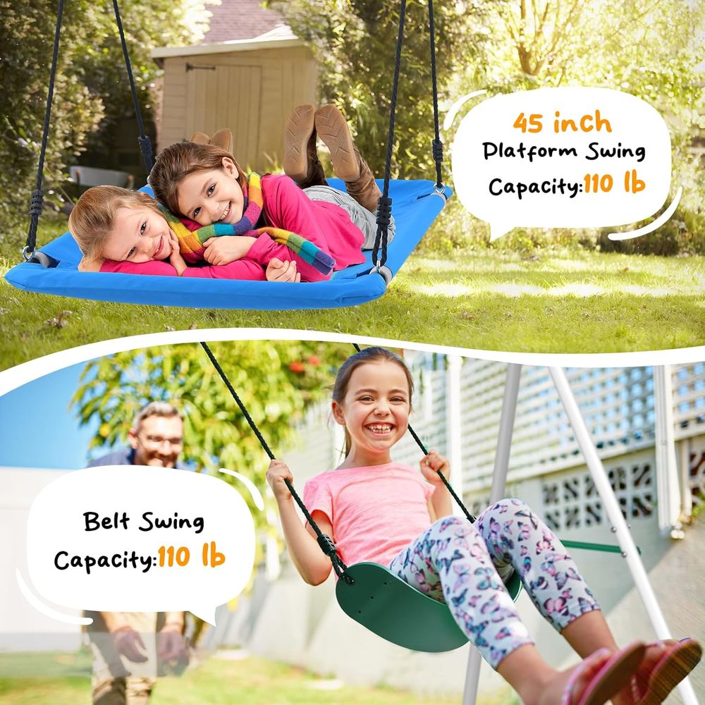Conjuntos de Balanço para Quin - Kids Outdoor Slide Set avaliação e preço