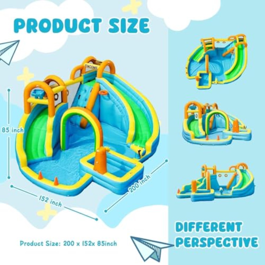 Parque aquático inflável para  - Kids Outdoor Slide avaliação e preço