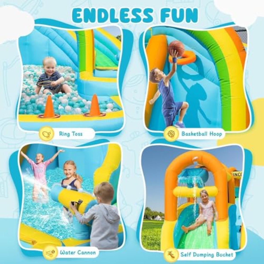 Parque aquático inflável para  - Kids Outdoor Slide avaliação e preço