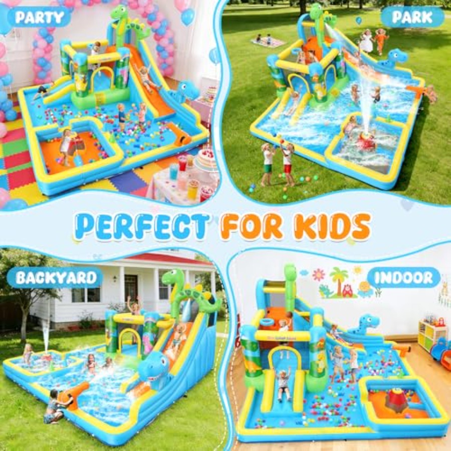 Escorregador inflável aquático - Kids Outdoor Bounce House avaliação e preço