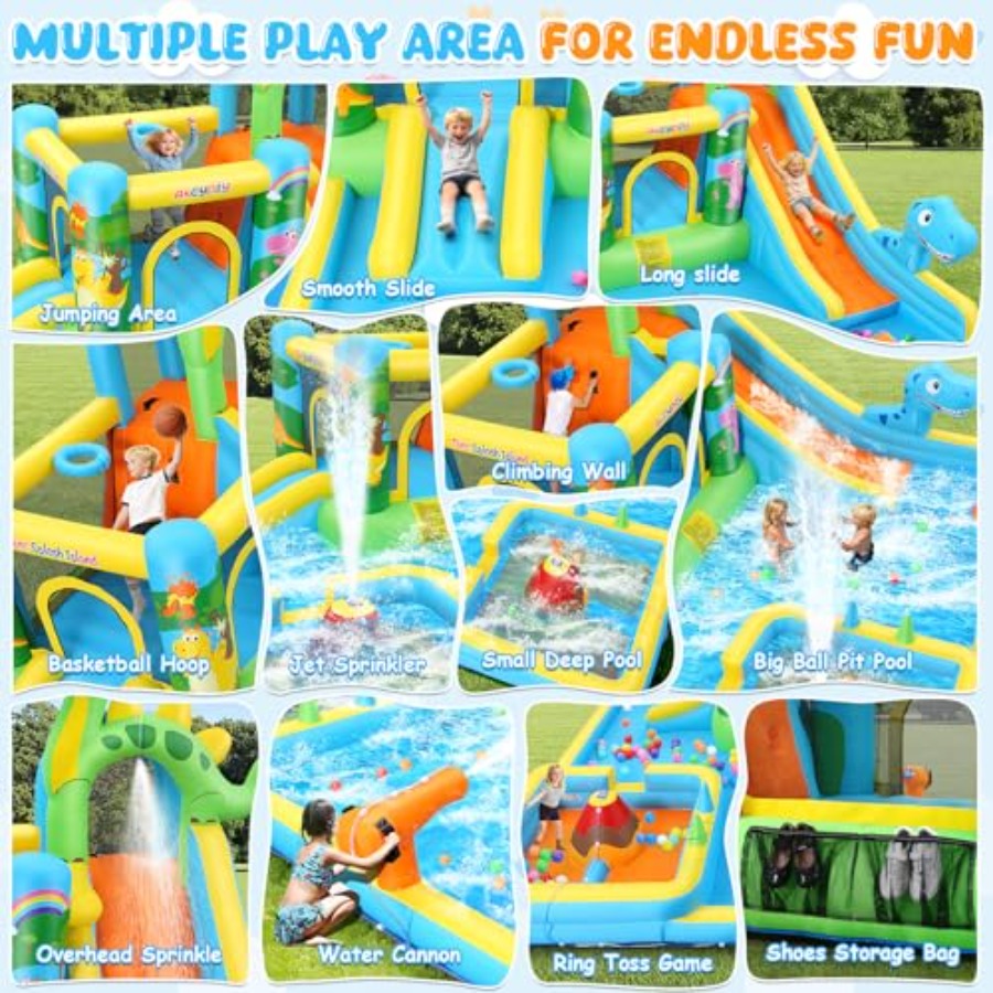 Escorregador inflável aquático - Kids Outdoor Bounce House avaliação e preço