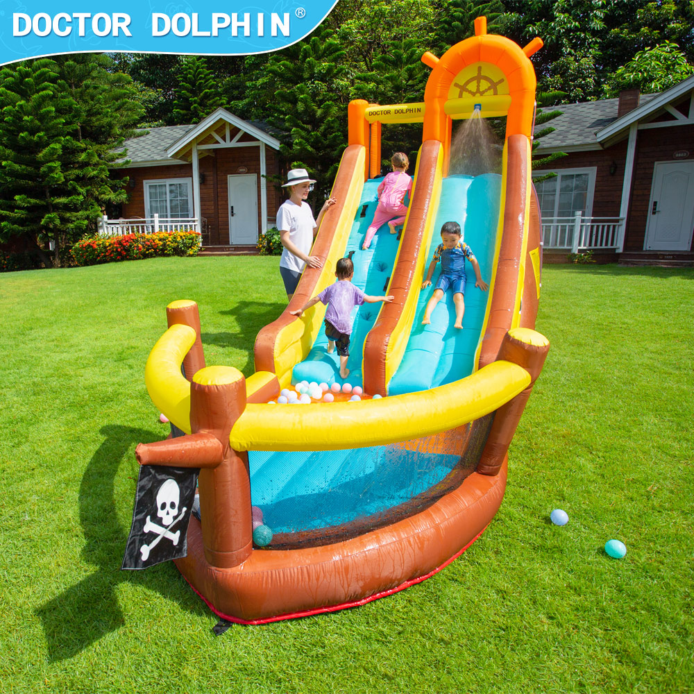 Doutor golfinho navio pirata a - Kids Outdoor Bounce House avaliação e preço