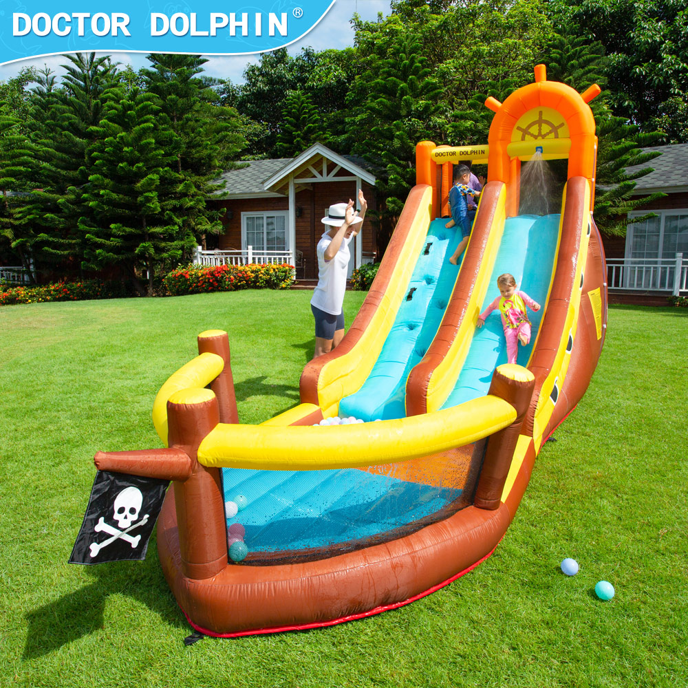 Doutor golfinho navio pirata a - Kids Outdoor Bounce House avaliação e preço