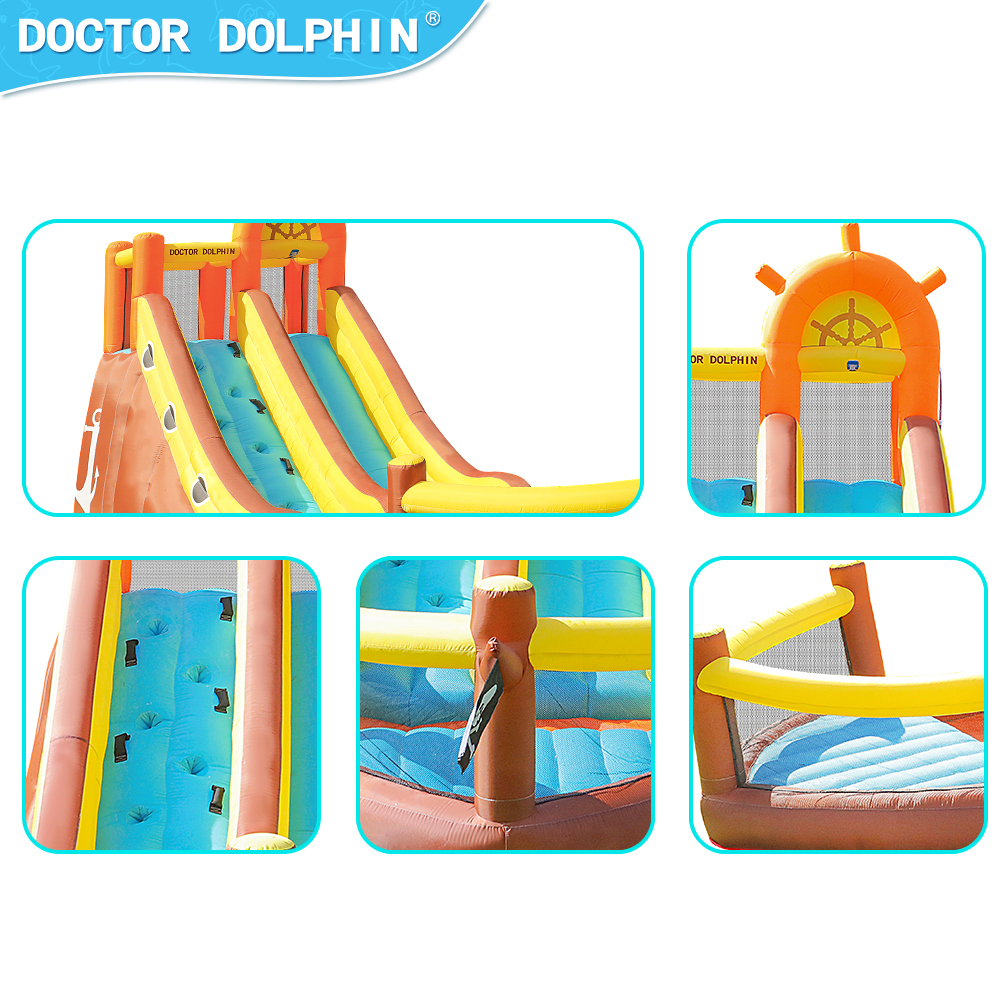 Doutor golfinho navio pirata a - Kids Outdoor Bounce House avaliação e preço