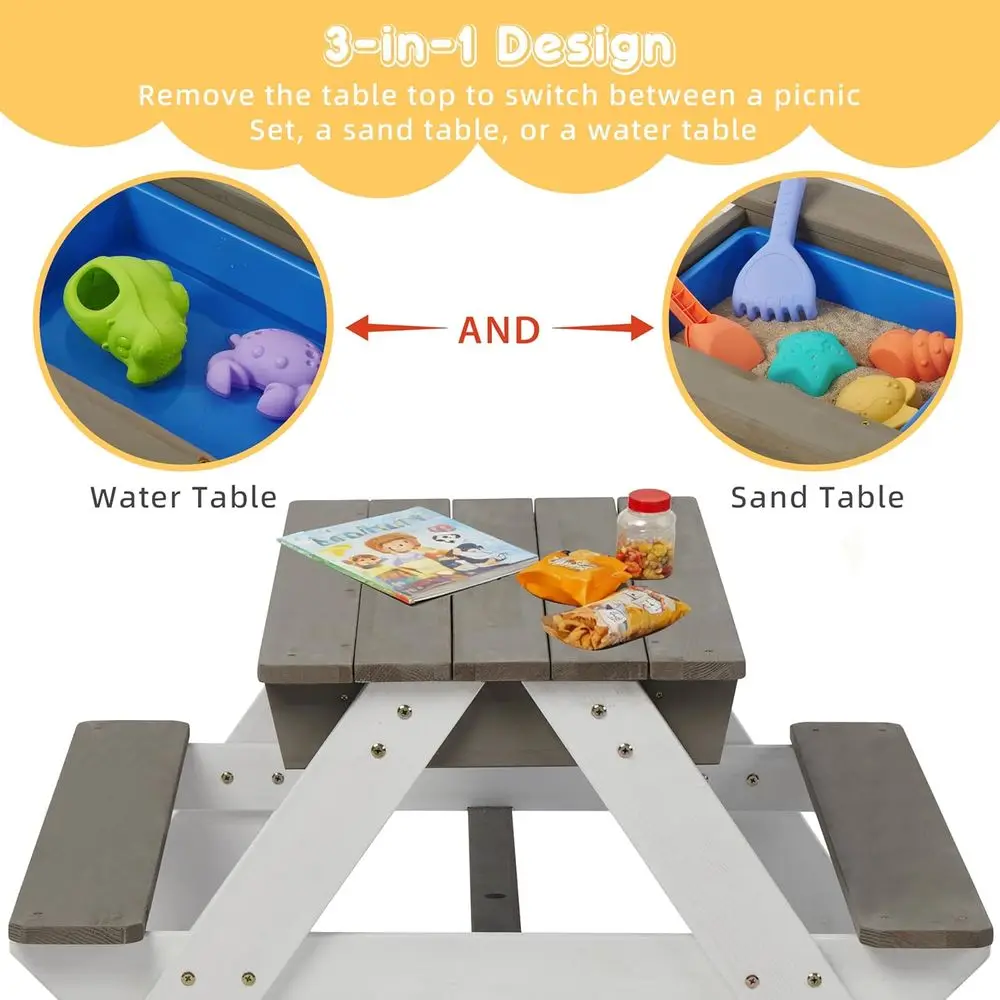 Mesa de Piquenique de Madeira  - Kids Outdoor Water Table avaliação e preço
