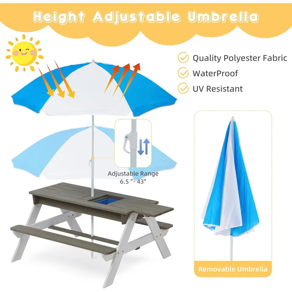Mesa de Piquenique de Madeira  - Kids Outdoor Water Table avaliação e preço