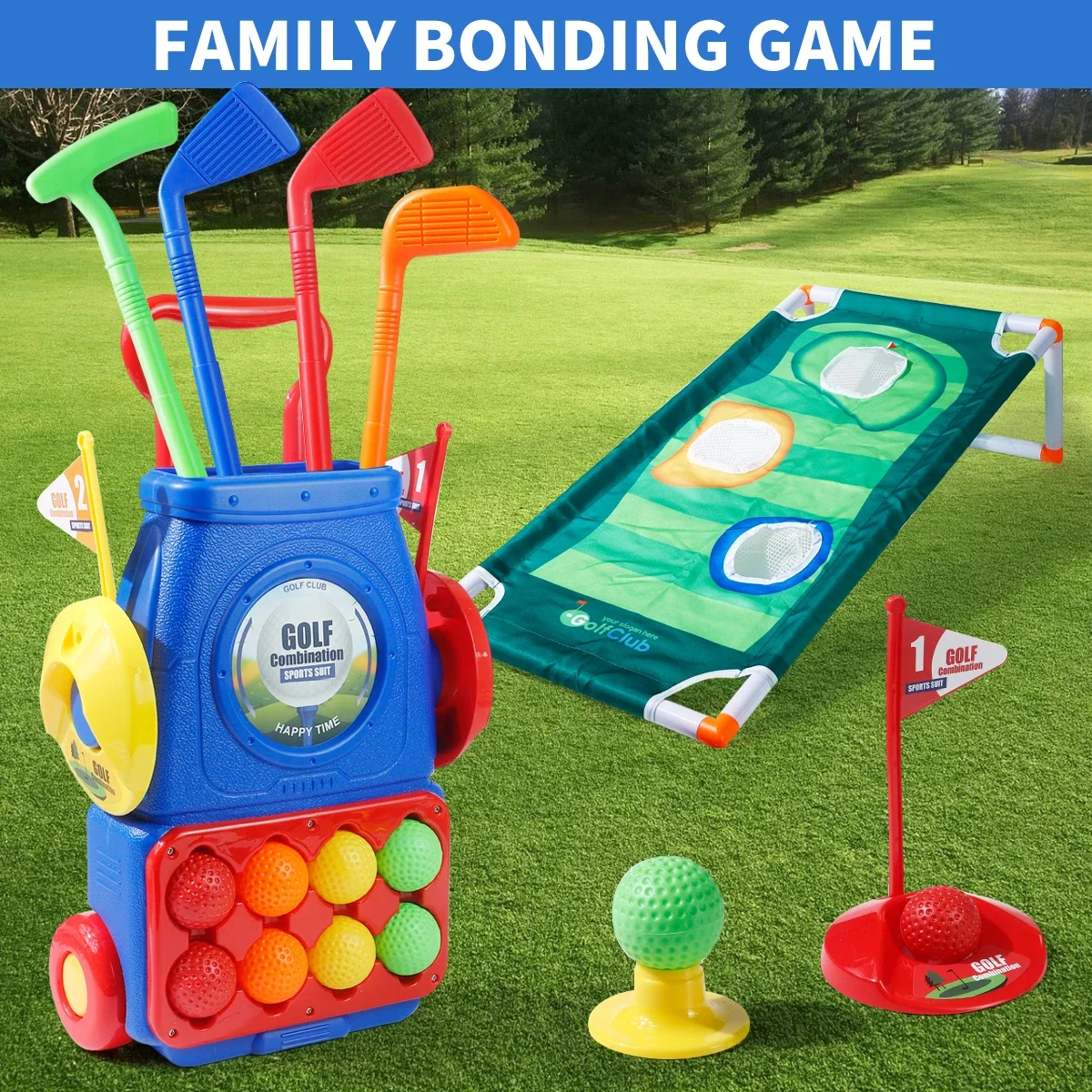 Conjunto de Jogo de Golfe para - Kids Indoor Outdoor Cart avaliação e preço