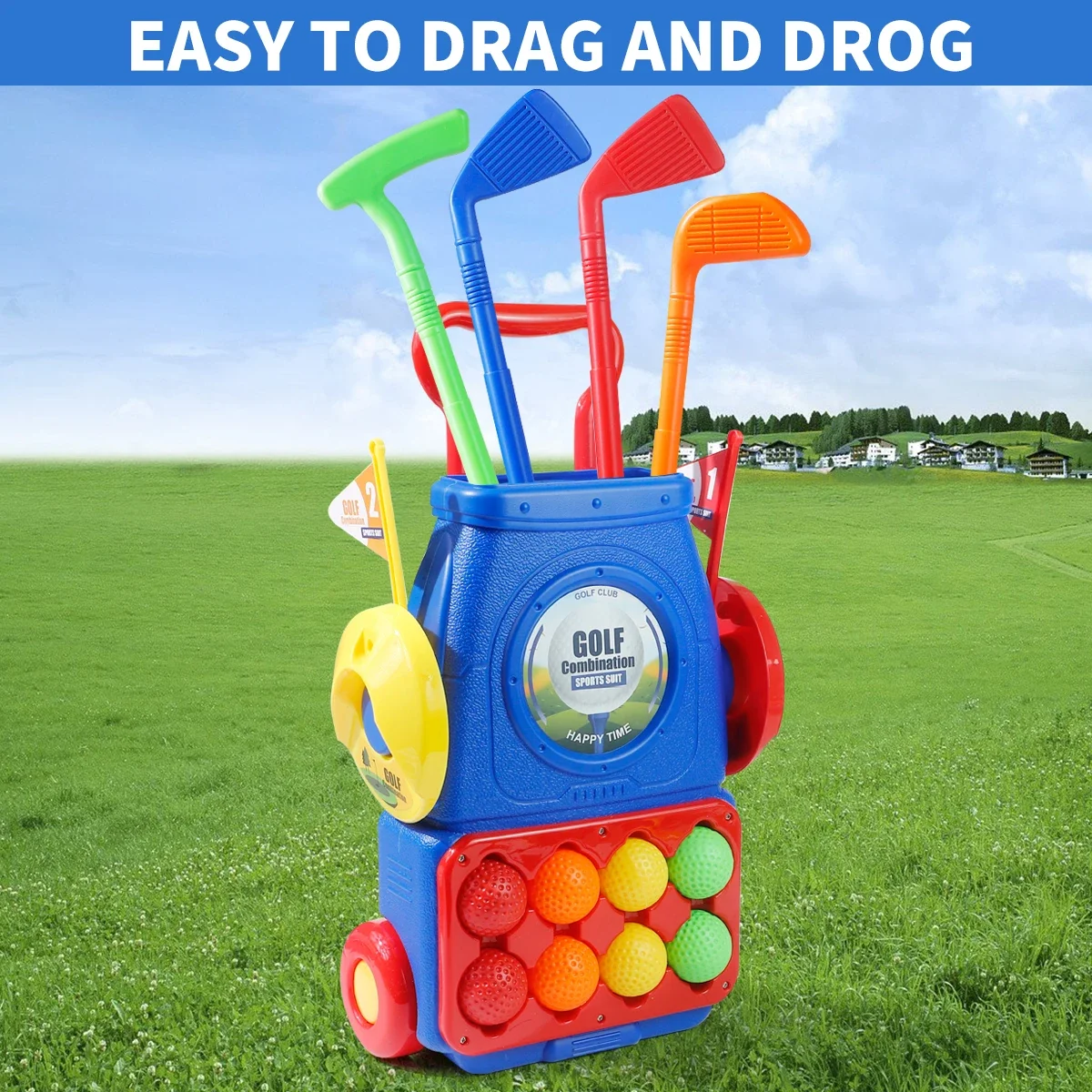 Conjunto de Jogo de Golfe para - Kids Indoor Outdoor Cart avaliação e preço