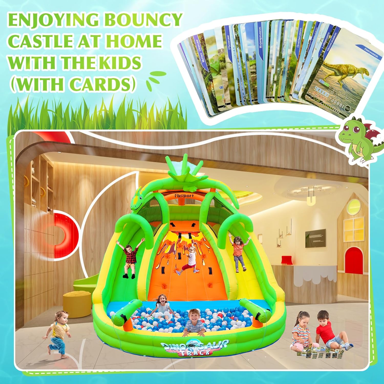 Castelo Inflável para Crianças - Kids Outdoor Bounce House avaliação e preço