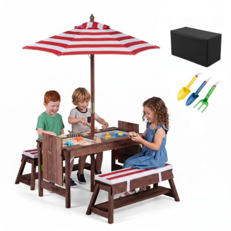 Mesa de piquenique infantil pa - Kids Outdoor Water Table avaliação e preço