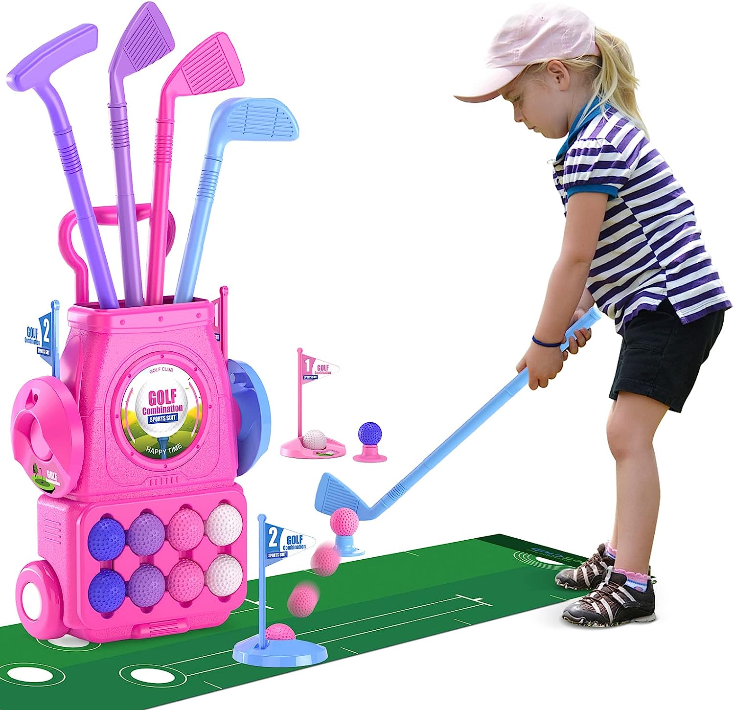 Conjunto de clube de golfe inf - Kids Indoor Outdoor Cart avaliação e preço