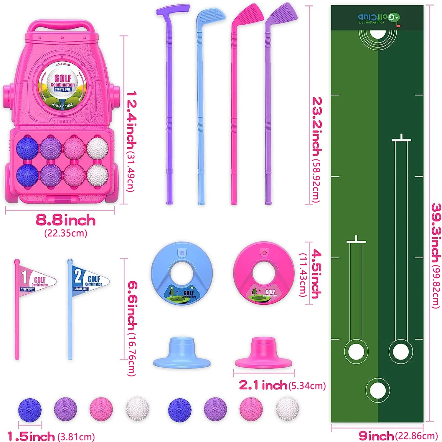 Conjunto de clube de golfe inf - Kids Indoor Outdoor Cart avaliação e preço