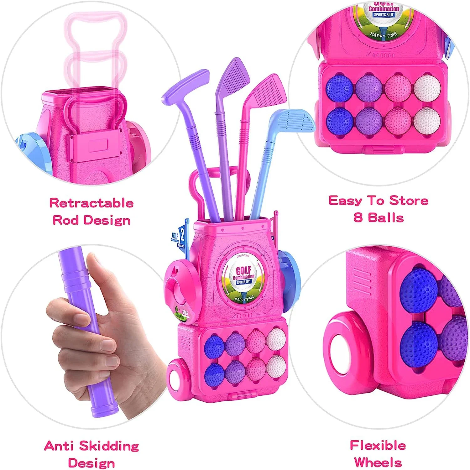 Conjunto de clube de golfe inf - Kids Indoor Outdoor Cart avaliação e preço