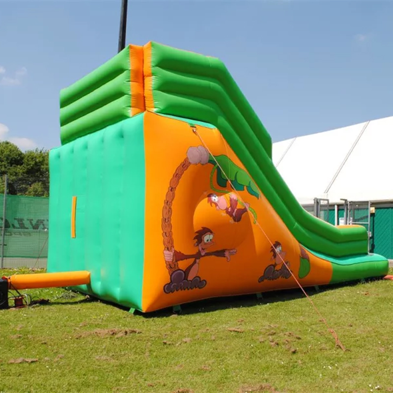 Slides de salto casa de salto  - Kids Outdoor House With Slide avaliação e preço