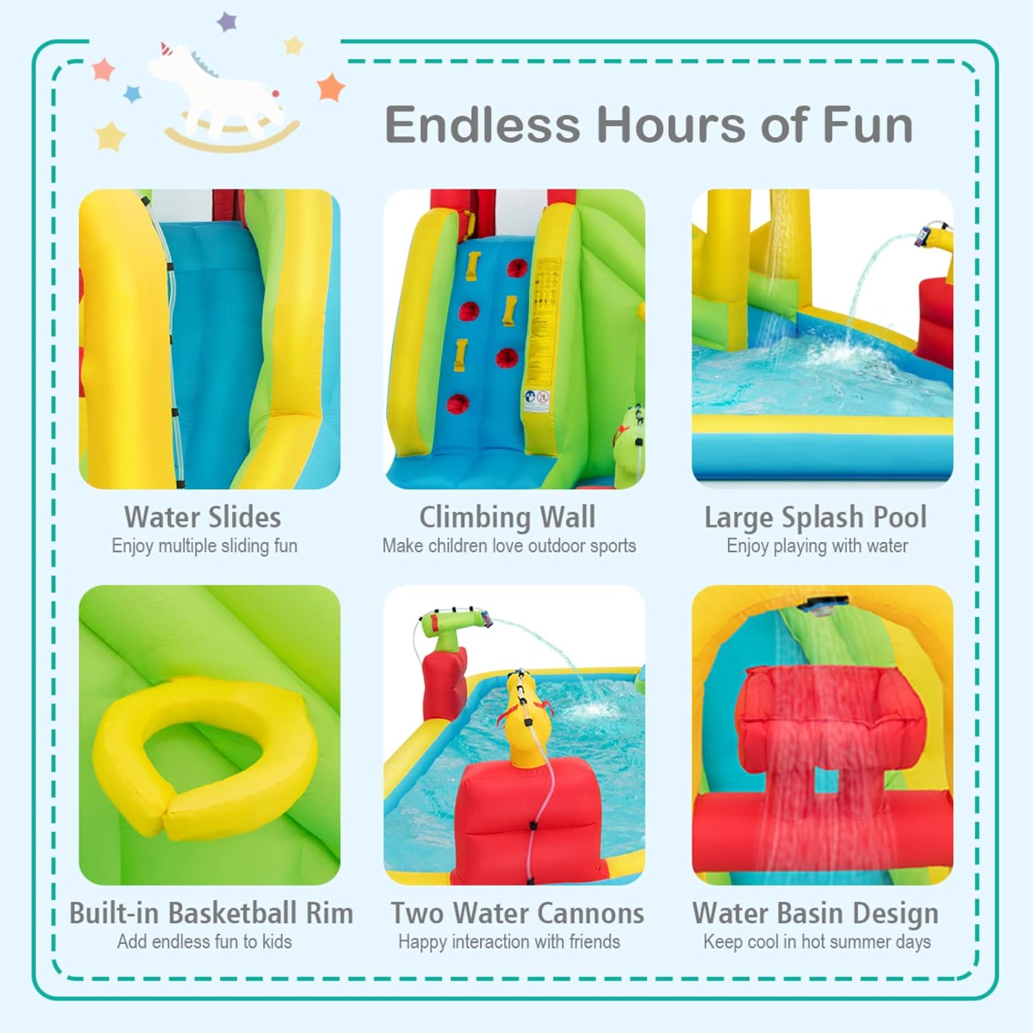 Mega Parque Aquático Inflável  - Kids Outdoor Slide avaliação e preço