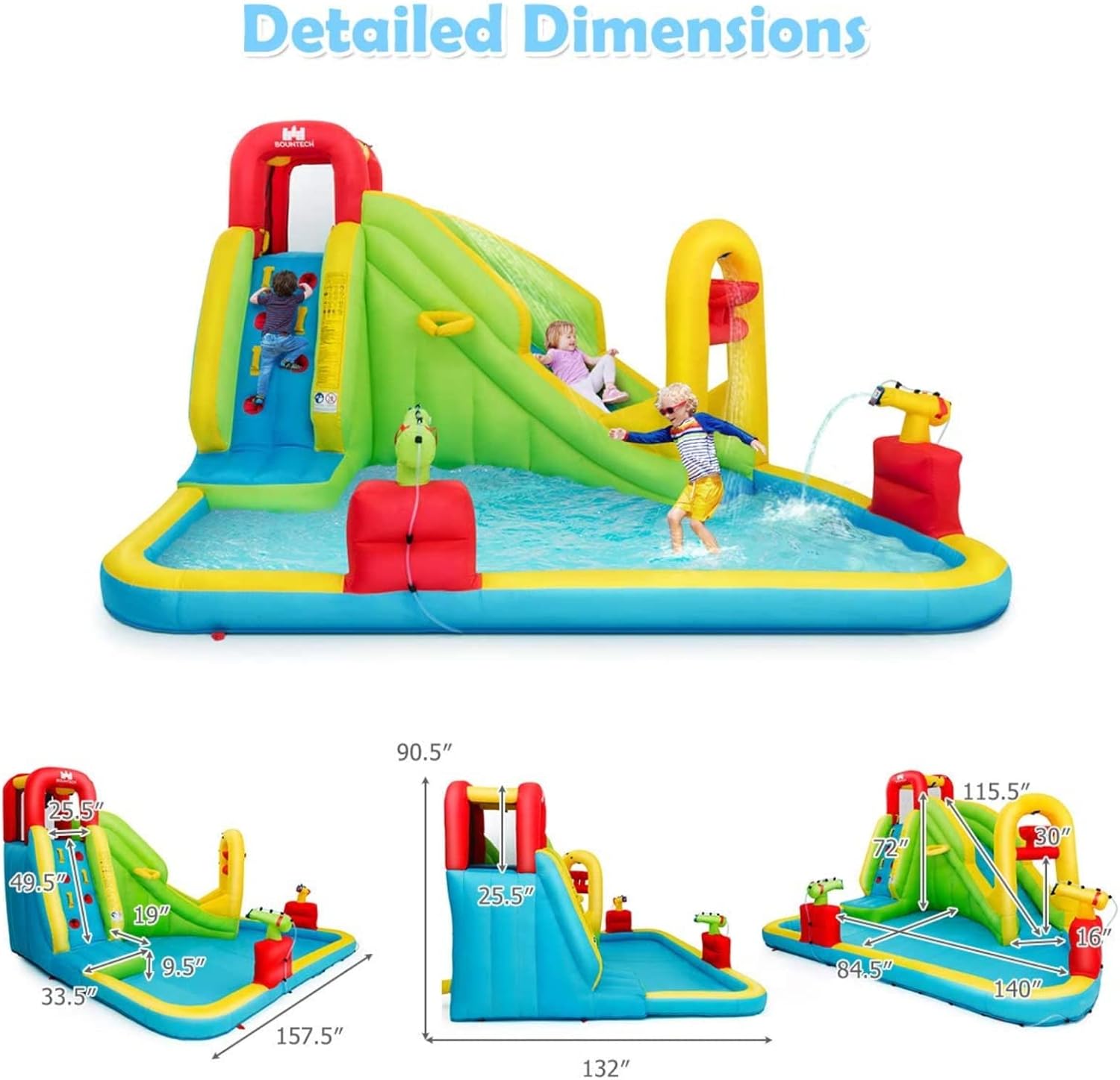 Mega Parque Aquático Inflável  - Kids Outdoor Slide avaliação e preço