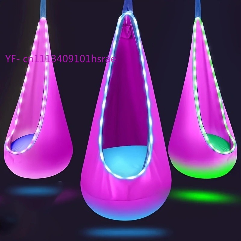 Cadeira Suspensa Inflável LED  - Kids Outdoor Swing Chair avaliação e preço