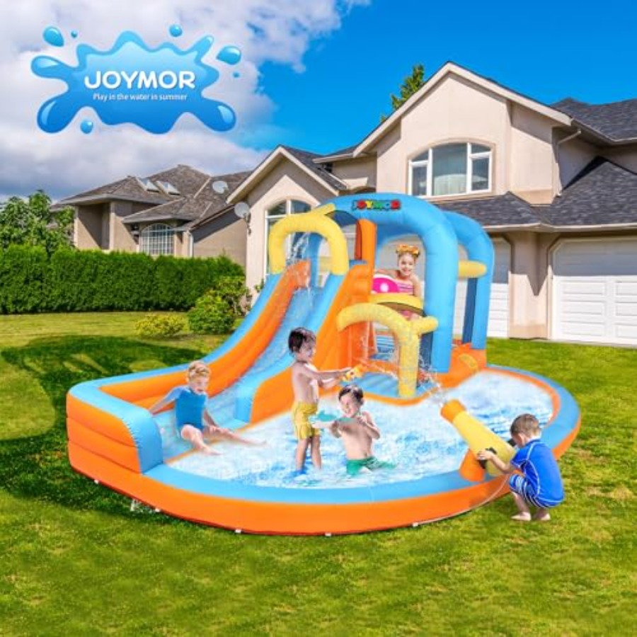 Parque Aquático Inflável 5 em  - Kids Outdoor Bounce House avaliação e preço