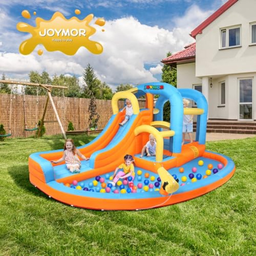 Parque Aquático Inflável 5 em  - Kids Outdoor Bounce House avaliação e preço