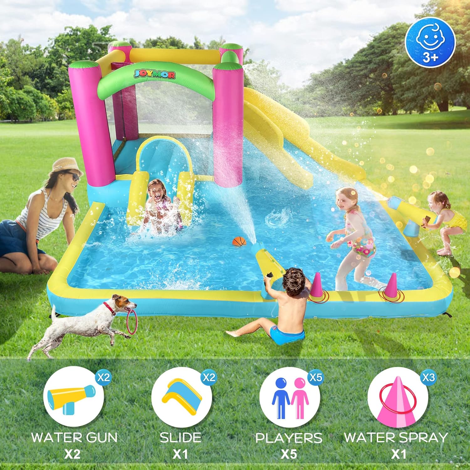Castelo Inflável com Escorrega - Kids Outdoor Bounce House avaliação e preço