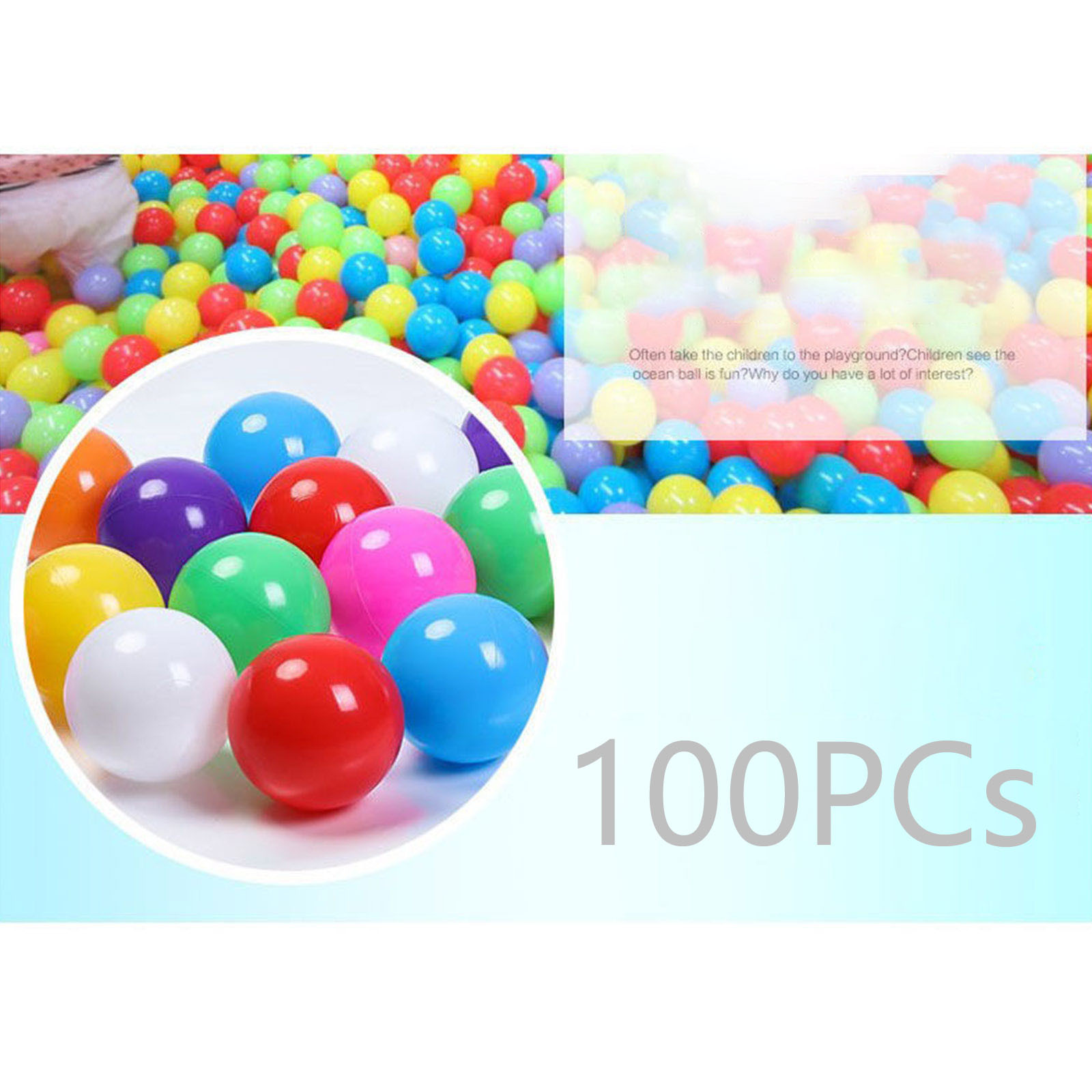 100 Bolas Plásticas de 55MM pa - Kids Outdoor Activity Centre avaliação e preço