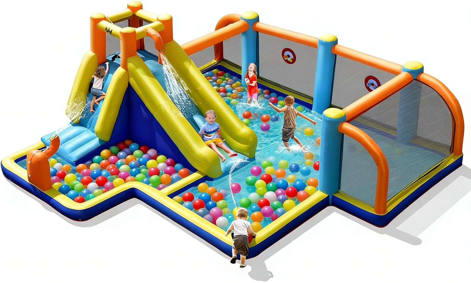 Escorregador Inflável de Água, - Kids Outdoor Slide avaliação e preço