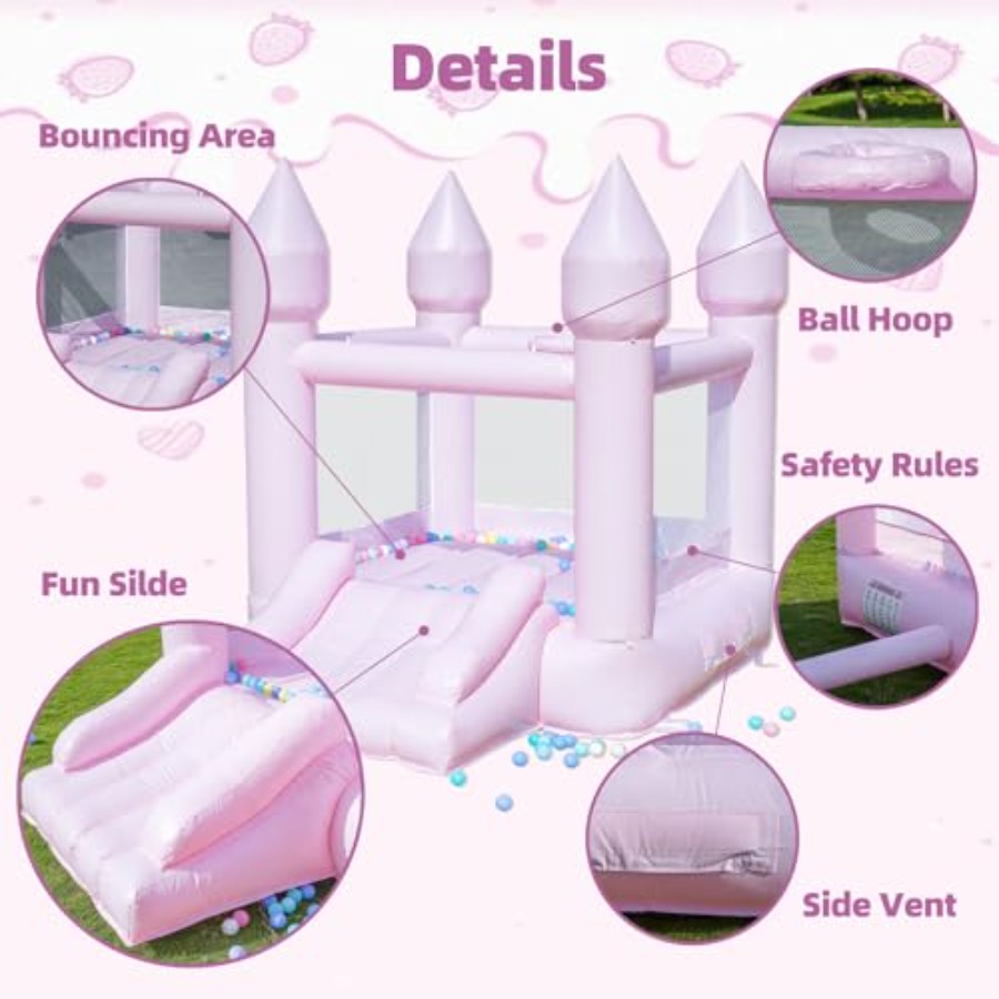 Castelo inflável de PVC para c - Kids Outdoor Bounce House avaliação e preço