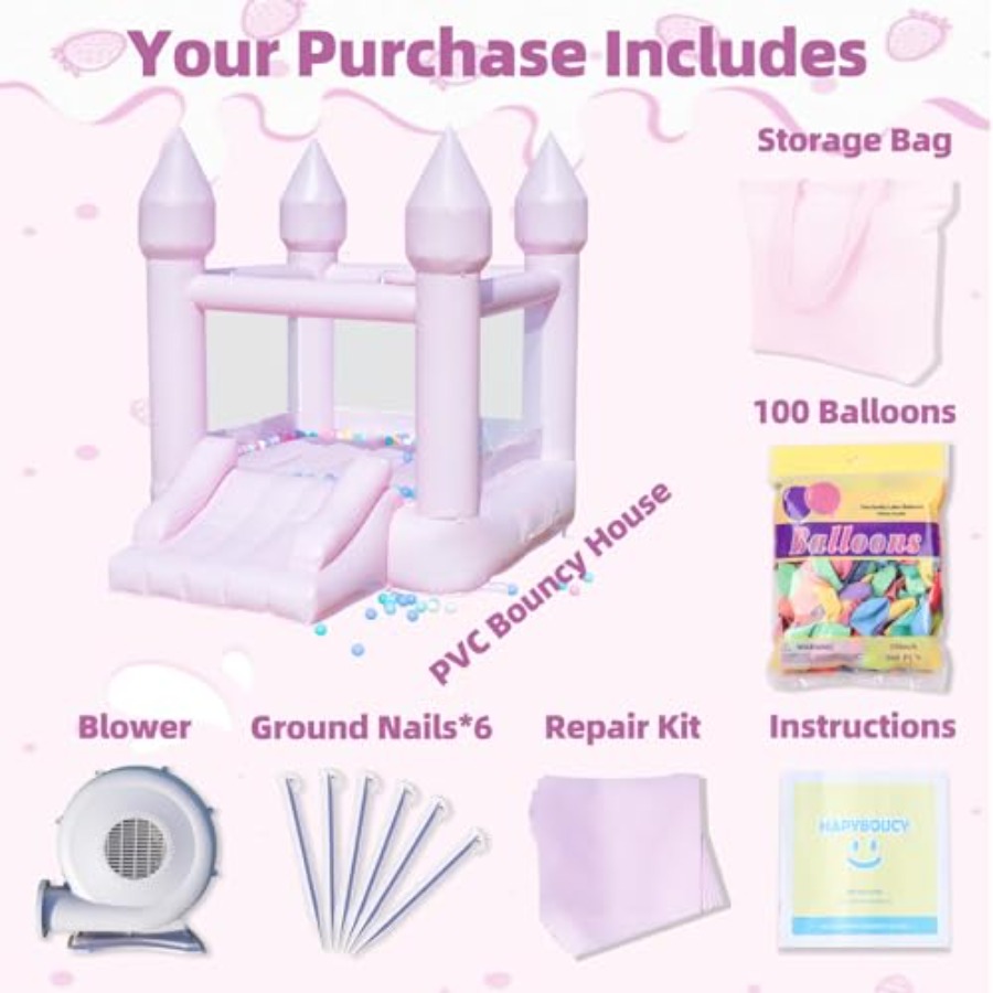 Castelo inflável de PVC para c - Kids Outdoor Bounce House avaliação e preço