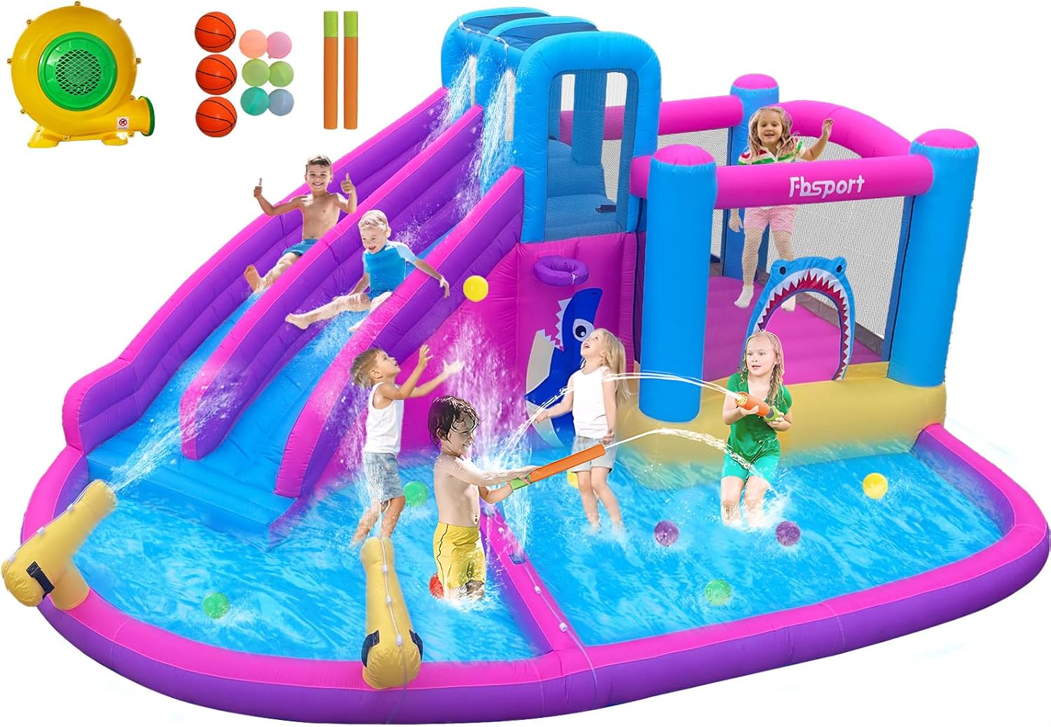 Castelo Inflável com Escorrega - Kids Outdoor Bounce House avaliação e preço