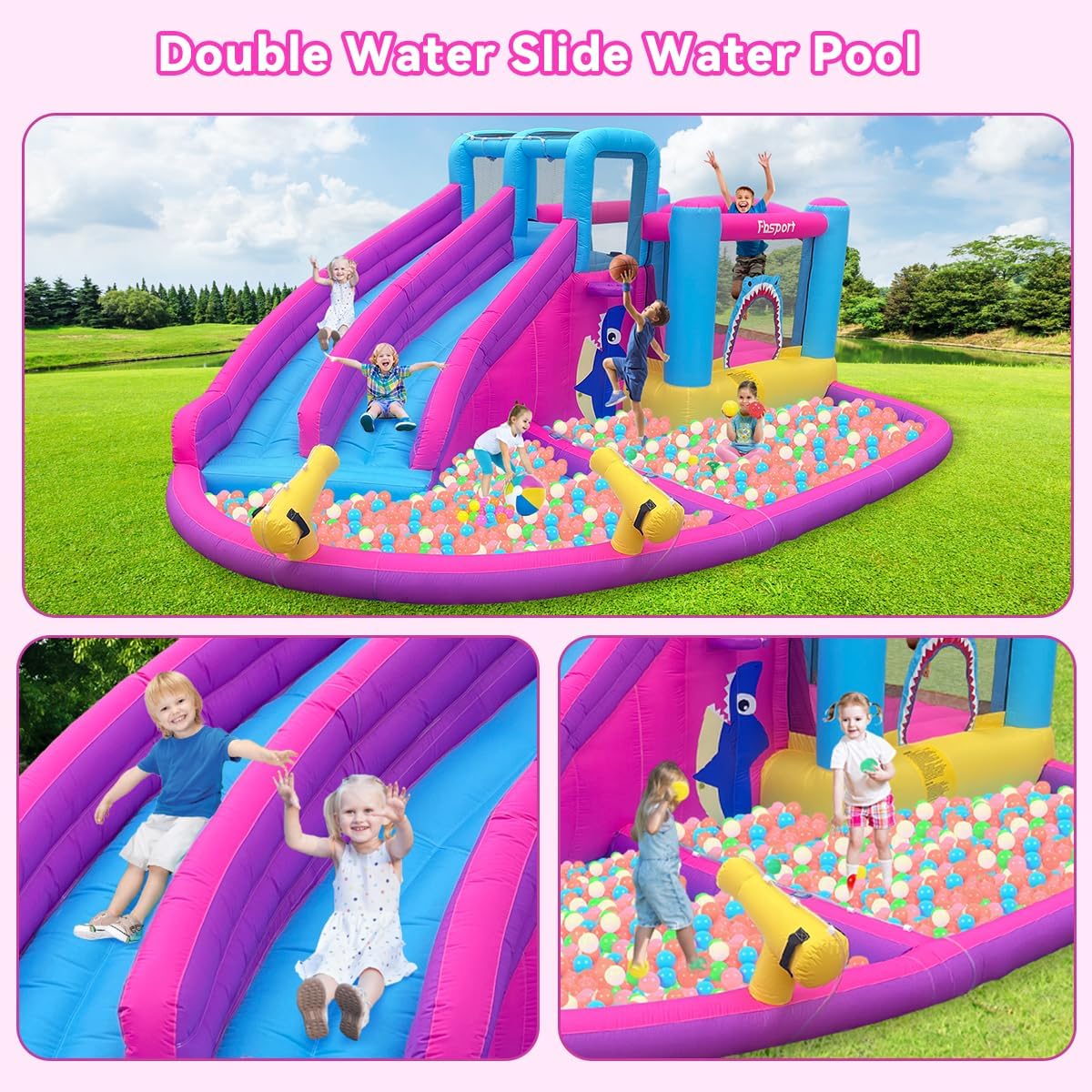 Castelo Inflável com Escorrega - Kids Outdoor Bounce House avaliação e preço